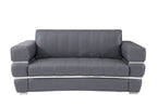 904 Divanitalia 2-Piece Sofa Set in Top-grain Italian Leather - Dark Grey - SKU 904- DARK GRAY 2PC (S/L) - GROUP - view 7