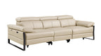 1246 Divanitalia Modular Power Triple Reclining Sofa with Power Reclining Headrests - Top Grain Italian Leather - Beige - SKU 1246-BEIGE-3.3-HT - view 4