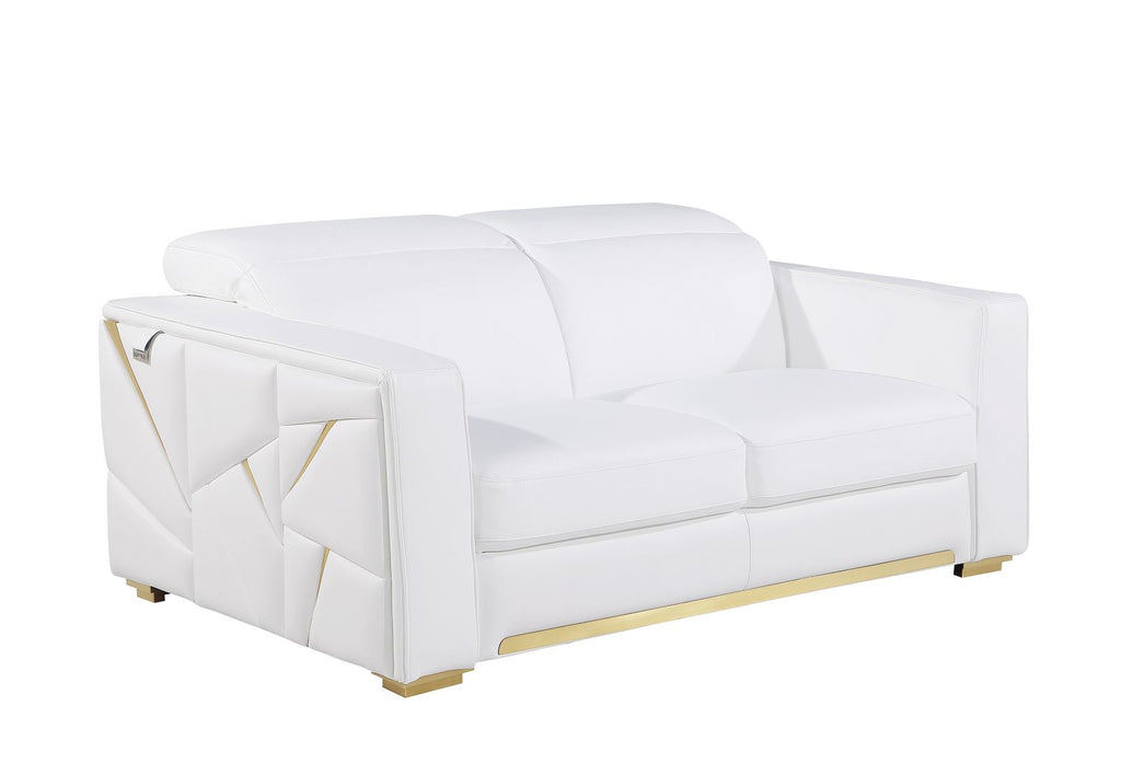 1120 Divanitalia Loveseat with Adjustable Headrest in Top-grain Italian Leather