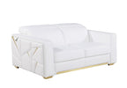 1120 Divanitalia Loveseat with Adjustable Headrest in Top-grain Italian Leather