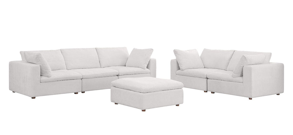 1100 Divanitalia 2-Piece Sofa Set - Top-grain Italian Leather with Ottoman