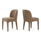 Bannon - Modern Tan Fabric Dining Chair (Set of 2)