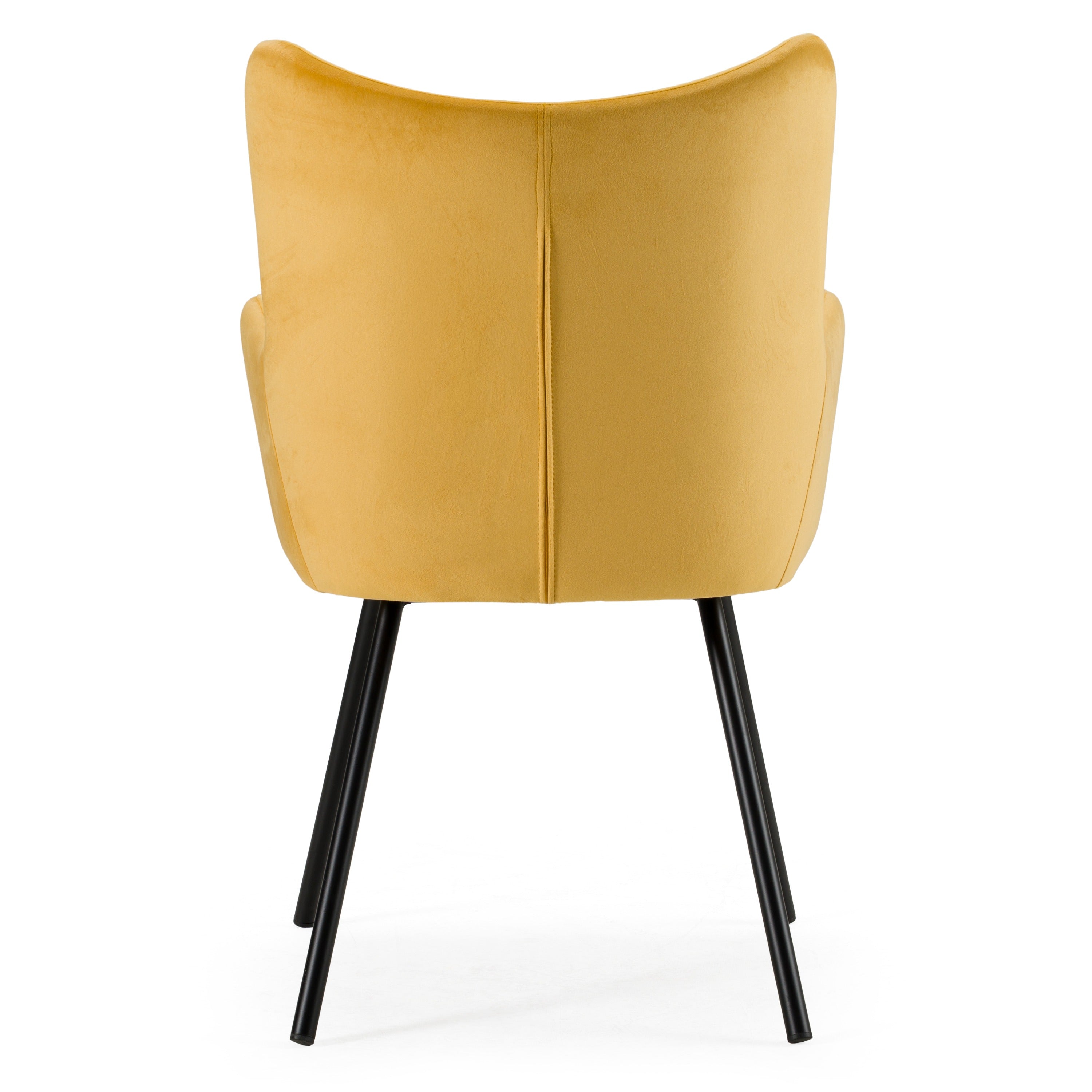 Barrett - Modern Yellow Velvet Dining Chair