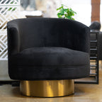 Basalt - Modern Black Fabric Accent Chair