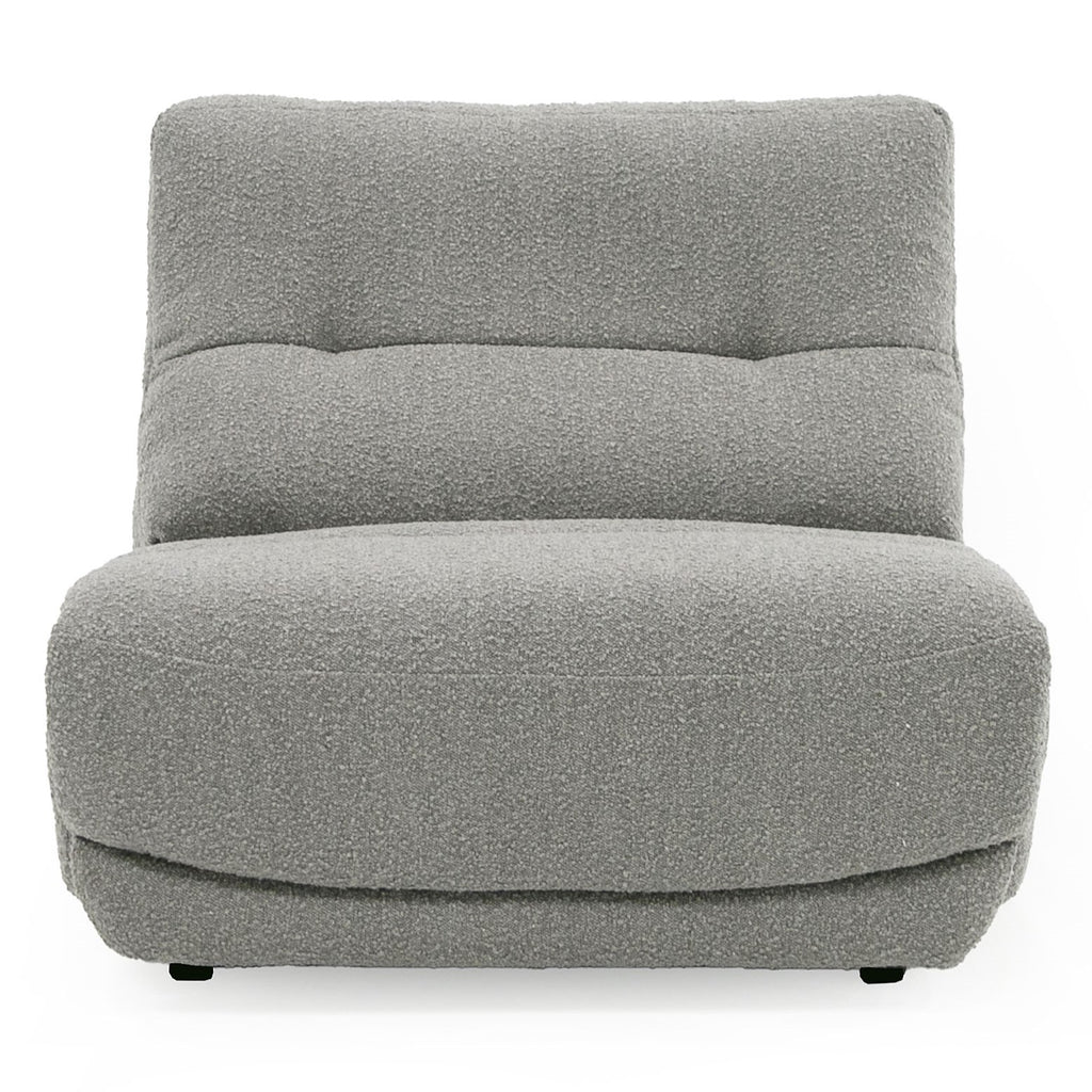 Basil - Modern Grey Fabric Large Electric Recliner Chair