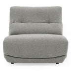 Basil - Modern Grey Fabric Large Electric Recliner Chair