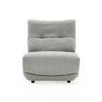 Basil - Modern Grey Fabric Small Electric Recliner Chair