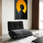 Basil - Modern Black Fabric Small Electric Recliner Chair