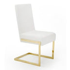 Batavia - Modern White & Gold Dining Chair (Set of 2)