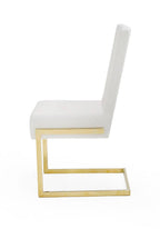 Batavia - Modern White & Gold Dining Chair (Set of 2)