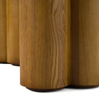 Bateman - Modern Faux Concrete + Walnut Dining Table