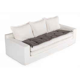 Bayberry - Bohemian Dark Grey Fabric Seat Cushion