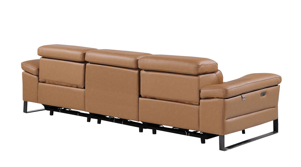 1246 Divanitalia Modular Power Dual Reclining Sofa with Power Reclining Headrests - Top Grain Italian Leather - Cognac - SKU 1246-COGNAC-3.2-S-HT - view 6
