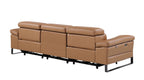 1246 Divanitalia Modular Power Dual Reclining Sofa with Power Reclining Headrests - Top Grain Italian Leather - Cognac - SKU 1246-COGNAC-3.2-S-HT - view 6