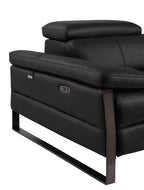 1246 Divanitalia 8-Piece L-Shaped Modular Power Reclining Sectional Sofa with 3 Power Recliners and Power Headrests - Top Grain Italian Leather