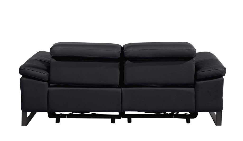 1246 Divanitalia Top Grain Italian Leather Loveseat with Power Headrest