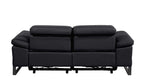 1246 Divanitalia Top Grain Italian Leather Loveseat with Power Headrest