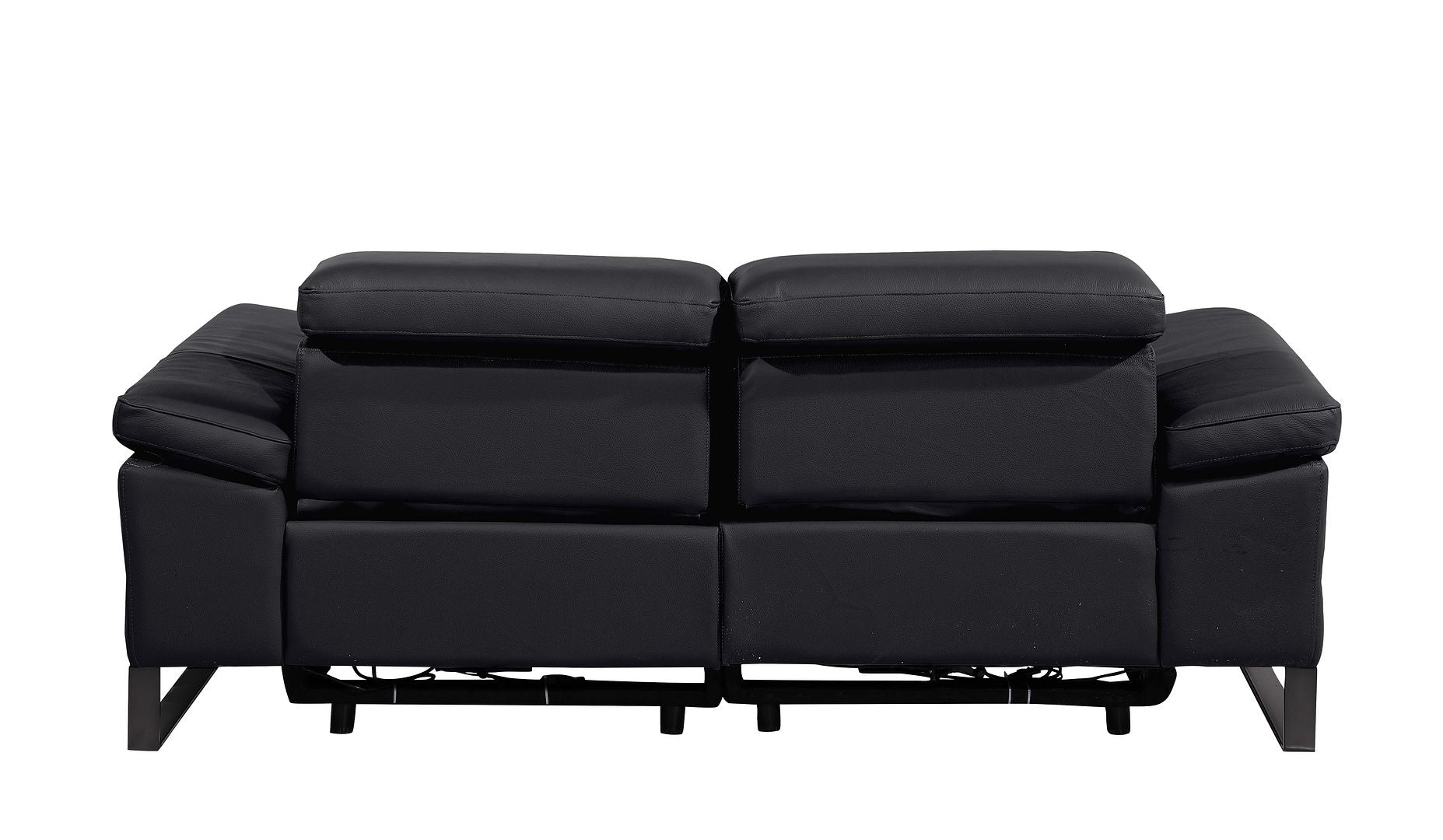 1246 Divanitalia Top Grain Italian Leather Loveseat with Power Headrest