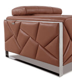 903 Divanitalia Loveseat with Adjustable Headrest in Top-grain Italian Leather