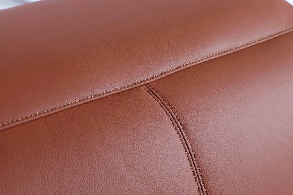 9762 Divanitalia 8-Piece L-Shaped Top Grain Italian Leather Sectional Sofa with 3 Power Recliners