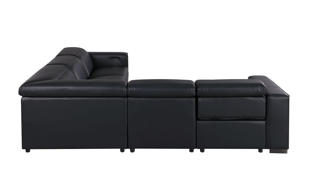1208 Leather Reclining Set - Sofa & Loveseat with 4 Power Recliners