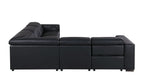 1208 Leather Reclining Set - Sofa & Loveseat with 4 Power Recliners