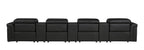 1126 Divanitalia 7-Piece Modular Power Reclining Sofa in Top Grain Italian Leather with 4 Power Recliners & Power Headrests - Black - SKU 1126-BLACK-7.4-HT - view 6