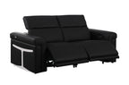 1126 Divanitalia 6-Piece Modular Power Reclining Sofa and Console Loveseat Set in Top Grain Italian Leather with 5 Power Recliners & Power Headrests - Black - SKU 1126-BLACK-6.5-HT - view 8