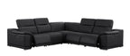 2679 5-Piece L-Shaped Power Reclining Sectional Sofa in Genuine Leather - 3 Recliners