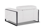 903 Divanitalia Chair with Adjustable Headrest in Top-grain Italian Leather - White - SKU 903-CH-WHITE - view 3