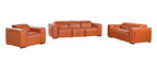 1224 Divanitalia 6-Piece Modular Power Reclining Sofa, Loveseat & Chair Set in Top Grain Italian Leather with 5 Power Recliners & Power Headrests - Camel - SKU 1224-CAMEL-6.5-HT-3PC - view 3