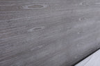 Eastern King Charlene Modern Grey Elm & Stainless Steel Bed