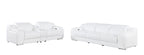 1116 DivanItalia 6-Piece Modular Power Reclining Sofa and Console Loveseat Set in Top Grain Italian Leather with 5 Power Recliners & Power Headrests - White - SKU 1116-WHITE-6.5-HT - view 3