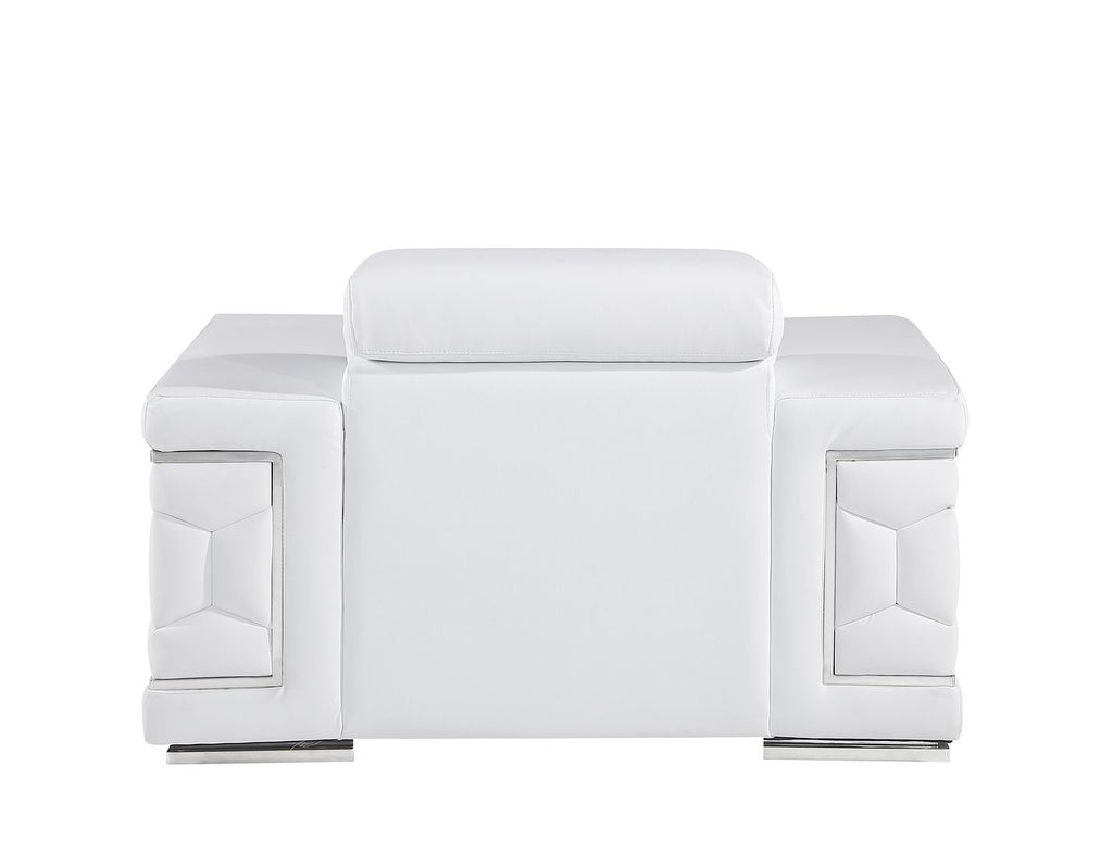 296 Modern Genuine Leather Chair - White - SKU 296-WHITE-CH - view 4