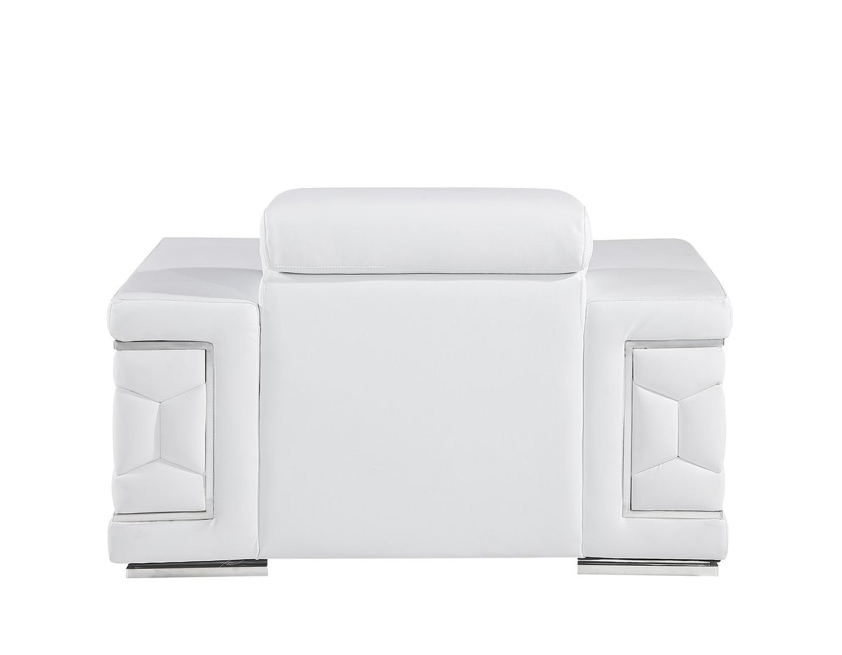 296 Modern Genuine Leather Chair - White - SKU 296-WHITE-CH - view 4