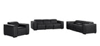 1224 Divanitalia 7-Piece Modular Power Reclining Sofa, Loveseat & Chair Set in Top Grain Italian Leather with 6 Power Recliners & Power Headrests - Black - SKU 1224-BLACK-7.6-HT-3PC - view 3