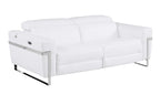 990 Divanitalia Power Reclining Sofa with Power Headrest in Top-grain Italian Leather - White - SKU 990-WHITE-S - view 2