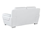 4572 Modern Genuine Leather Loveseat - White - SKU 4572-L-WHITE - view 3