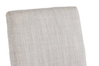Beasley - Modern Off-White Linen + Brass Counter Chair