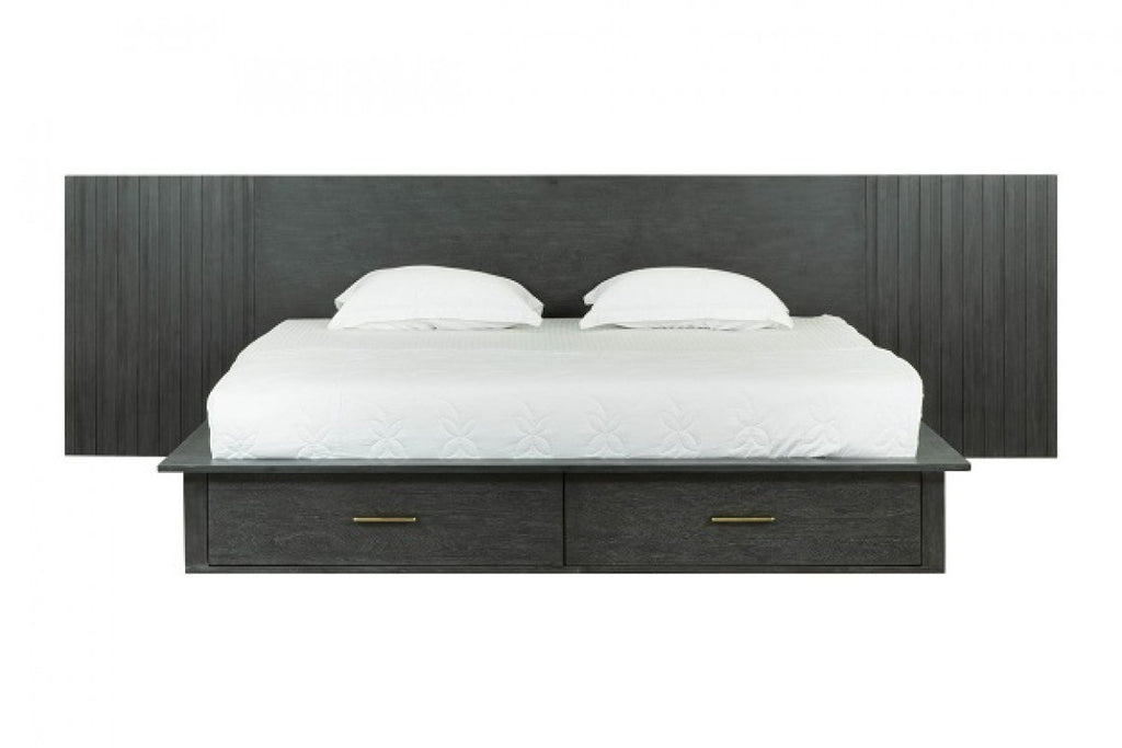 Manchester - Contemporary Dark Grey 4-Piece Bedroom Set - Contemporary Dark Grey 4 - Piece Bedroom Set