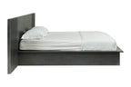 Manchester - Contemporary Platform Dark Grey Bed with Drawers