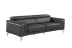 1140 Divanitalia Sofa with Adjustable Headrest in Top-grain Italian Leather
