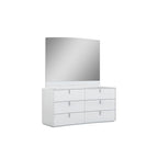 Bellagio - White 4PC Eastern King Bedroom Set - gallery image 4