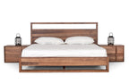 Berlin - Modern Walnut Bedroom Set - Modern Walnut Bedroom Set - Queen