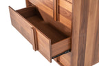 Berlin - Modern Walnut Bed - Modern Walnut Bed