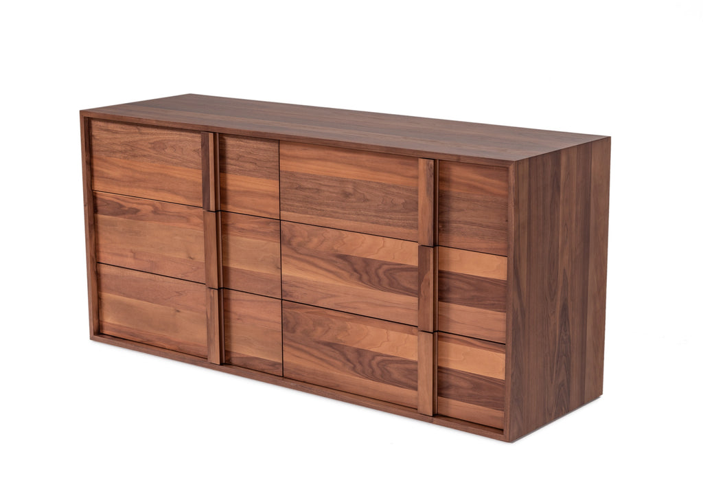 Berlin - Modern Walnut Bedroom Set - Modern Walnut Bedroom Set