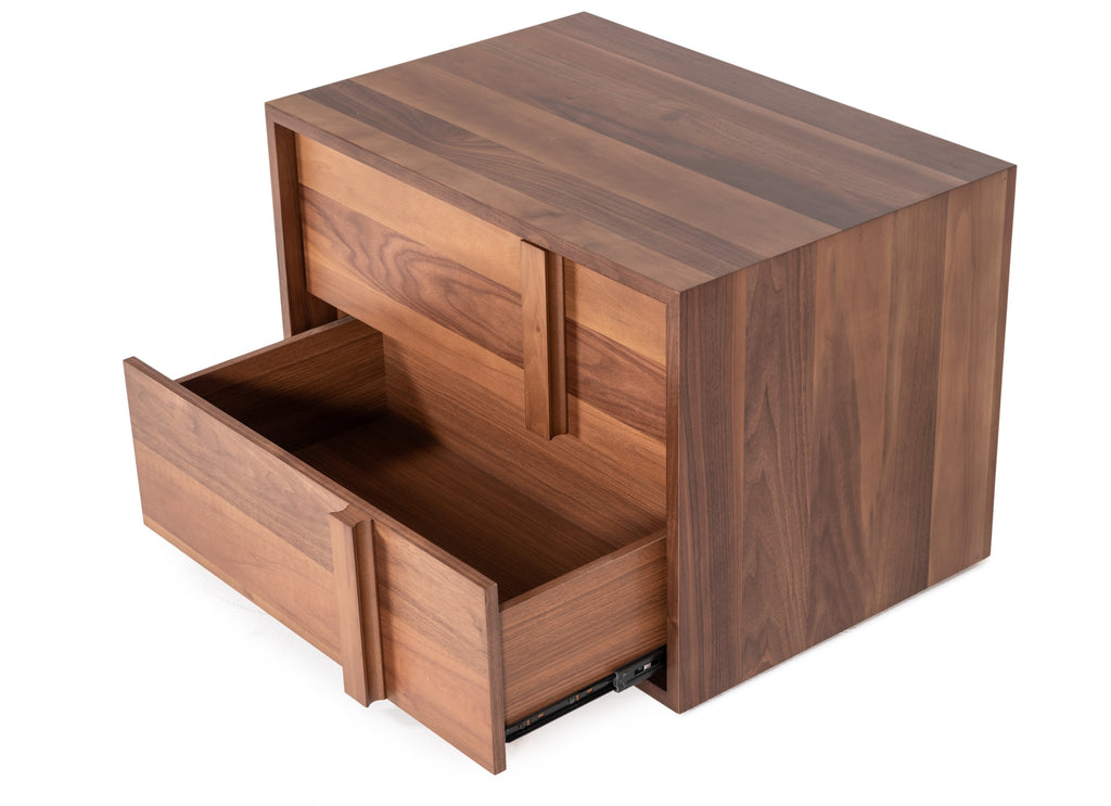 Berlin - Modern Walnut Bedroom Set - Modern Walnut Bedroom Set