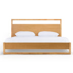 Berlin - Modern Natural Oak Bed - Modern Natural Oak Bed