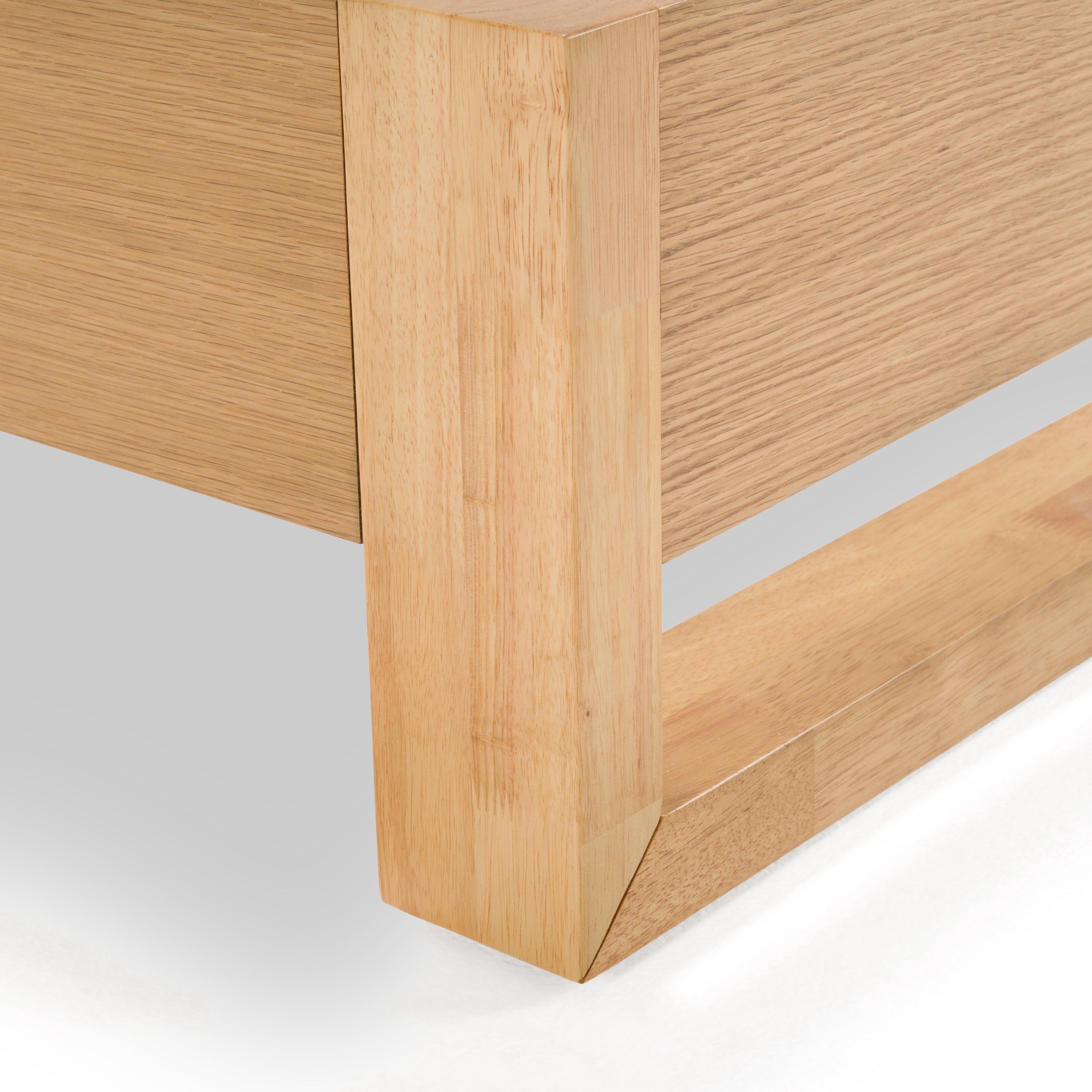 Berlin - Modern Natural Oak Bed - Modern Natural Oak Bed