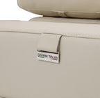 990 Divanitalia Power Reclining Sofa with Power Headrest in Top-grain Italian Leather - Beige - SKU 990-BEIGE-S - view 8